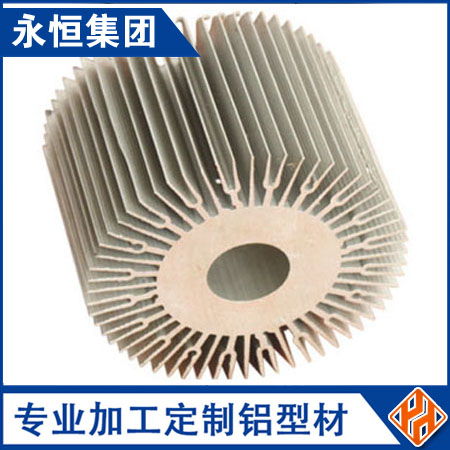 大截面铝型材散热器6063T5/6061T6各种规格铝制散热器专业生产电机外壳