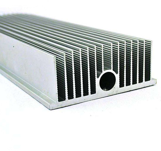 铝合金散热器片销售6063T5/6061T6大截面铝型材散热器拉伸铝合金散热片